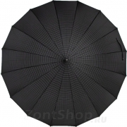 Зонт трость AMEYOKE L70-СH (15) Клетка, Черный