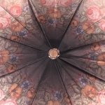 Зонт женский Три Слона L3838 13804 Узоры Бежевый (сатин)
