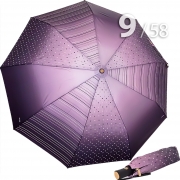 Зонт Три Слона L-3992 (A) 18181 Горох Полоска сиреневый