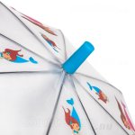 Зонт детский со свистком Torm 14804 13146 В царстве русалочек полу-прозрачный