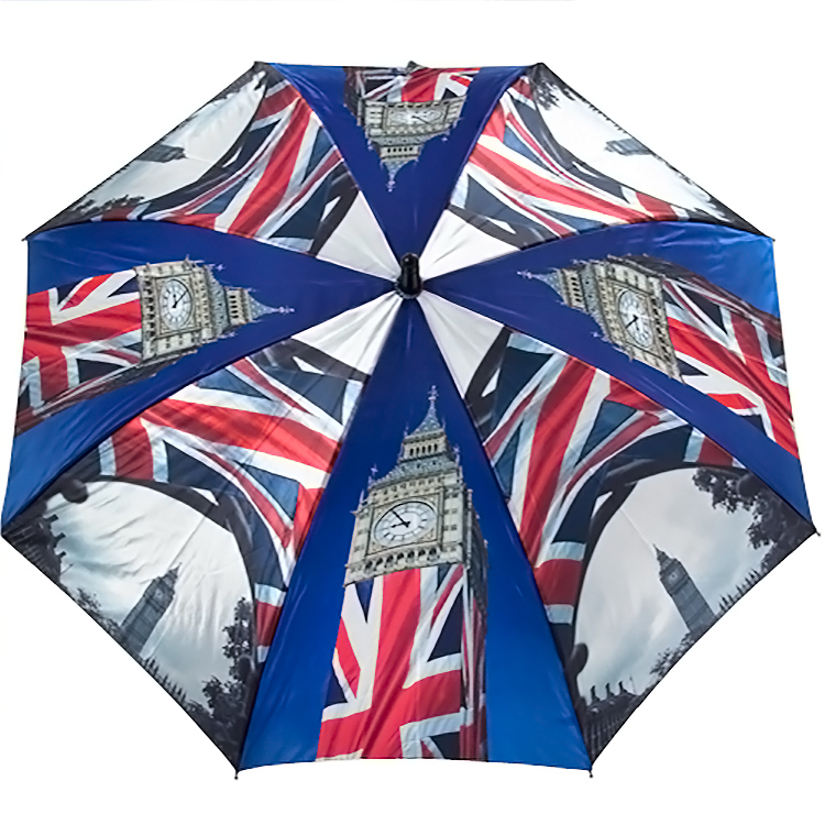 Зонт трость женский Ame Yoke L58 6883 Лондон Флаги (сатин)