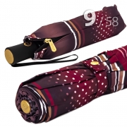 Зонт Три Слона L-3994 (A) 17998 Горох Полоска Бордовый