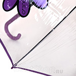 Зонт трость женский H.DUE.O H425 11516 (4) Яркий цветок сиреневый