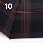 Зонт Три Слона M-6155 (17882) Клетка Черный, семейный с увеличенным куполом