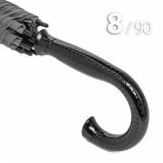 Зонт трость Ame Yoke L90-STORM (03) Серый, очень большой купол, воздушный клапан, чехол на лямке