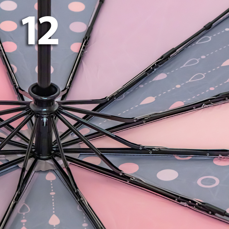 Зонт Три Слона L-3121 (D/25) 18756 Горошины, Оранжевый