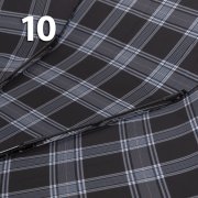 Зонт Три Слона M-6155 (17888) Клетка Черный, семейный с увеличенным куполом