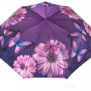 Зонт женский DripDrop 998 14555 Дыхание природы сиреневый (сатин)