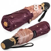 Зонт Три Слона L-3802 (A) 18854 Орнамент Коричневый (сатин)