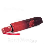 Зонт женский Diniya 2230 (16970) Цветы Красный (сатин)