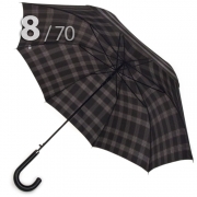 Зонт трость Три Слона M2182 (L) 11456 Клетка (гладкая ручка)