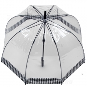 Зонт трость женский прозрачный Fulton L042 4252 Гусиная лапка