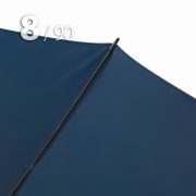 Зонт трость Ame Yoke L90-STORM (02) Синий,  очень большой купол, воздушный клапан, чехол на лямке