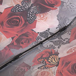 Зонт женский Три Слона 090 (E) 11050 Рубиновые розы (сатин)