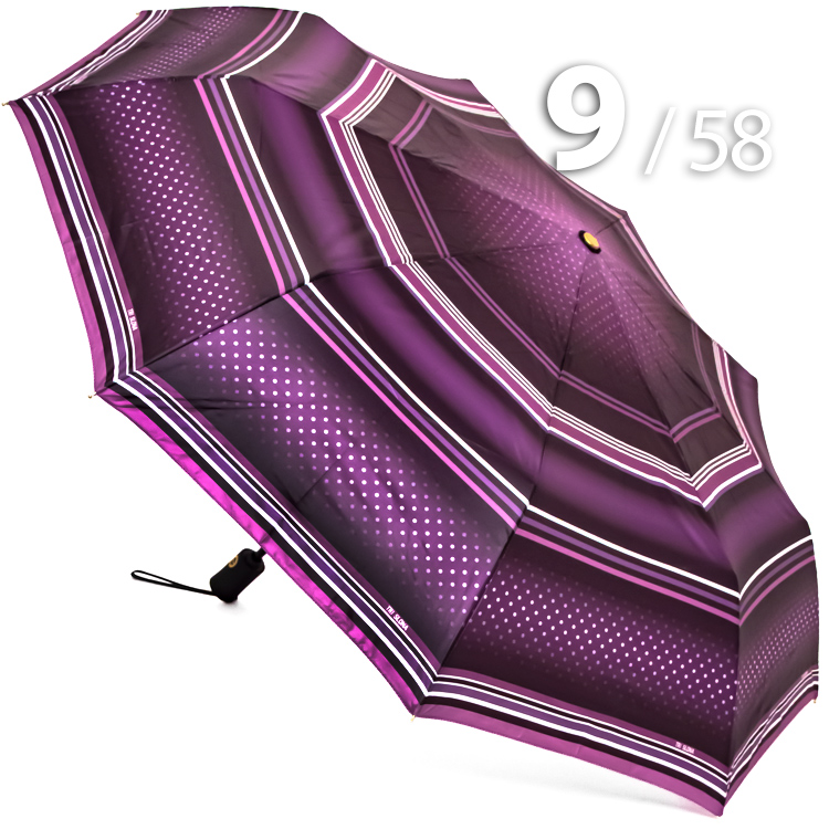 Зонт Три Слона L-3994 (A) 17996 Горох Полоска Фиолетовый
