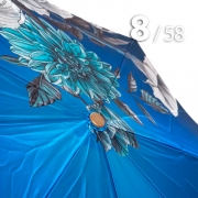 Зонт Три Слона L-3825 (P) 18272 Цветочное королевство синий (сатин)