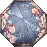 Зонт женский Три Слона 125 (J/EL) 14226 Цветочная композиция Голубой (сатин)