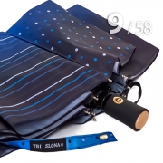 Зонт Три Слона L-3992 (A) 18182 Горох Полоска синий