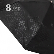 Зонт Три Слона L-3898 (C) 18373 Цветы Графика Черный