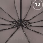 Зонт мужской серый большой купол Ame Yoke OK70-12B