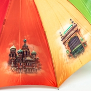 Зонт трость Санкт-Петербург Достопримечательности (арт. 915-EC)