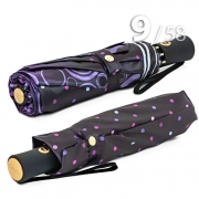 Зонт Три Слона L-3995 (A) 18088 Круги, горох сиреневый (сатин)