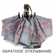 Зонт Три Слона L-3801 (U/JS) 18210 Вечерний Лондон  (обратное закрывание)