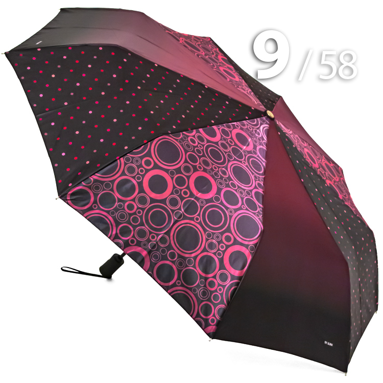 Зонт Три Слона L-3995 (A) 18089 Круги, горох розовый (сатин)