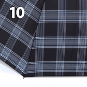 Зонт Три Слона M-6155 (17888) Клетка Черный, семейный с увеличенным куполом