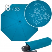 Зонт Три Слона L-4806 (F) 17905 Цветы Бирюзовый, компактный