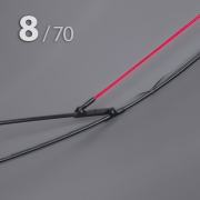 Зонт трость Ame Yoke L70-8S (03) Серый (усиленный, при ветре не выворачивается)