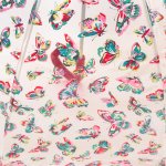 Зонт трость женский прозрачный Fulton Cath Kidston L546 2544 Бабочки (Дизайнерский)