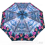 Зонт женский Три Слона L3880 8499 Цветочный кант (сатин)