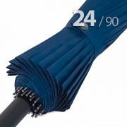 Зонт трость Ame Yoke L90-24 (02) Синий (супер большой купол, чехол на лямке, 24-спицы)