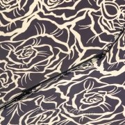 Зонт Три Слона L-3880 (A) 18773 Розы Графика черный (сатин)