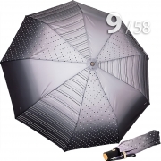 Зонт Три Слона L-3992 (A) 18180 Горох Полоска серый