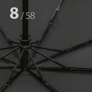 Зонт Три Слона L-3897 (E) 18067 Цветы Графика Черный