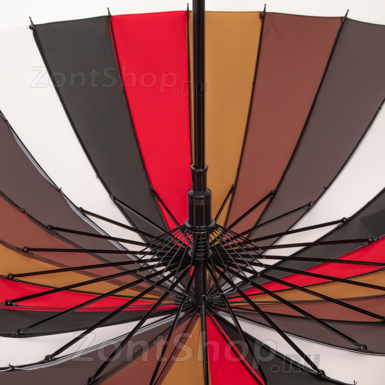 Зонт трость мультиколор, с увеличенным куполом, 24 спицы Amico 1540 17031