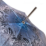 Зонт трость женский Doppler 714765 E 11341 Свет узоров синий (сатин)