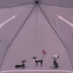 Зонт женский Три Слона L3640 15329 Обаятельные кошки Сиреневый