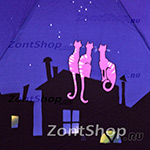 Зонт женский Zest 25516 Кошки на крыше 5361