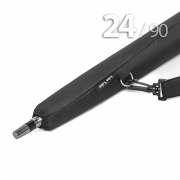 Зонт трость Ame Yoke L90-24 (01) Черный (супер большой купол, чехол на лямке, 24-спицы)