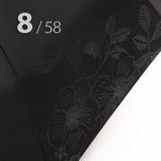 Зонт Три Слона L-3897 (E) 18067 Цветы Графика Черный