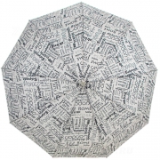 Зонт женский Style 1628 16125 Газета Бежевый