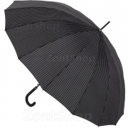 Зонт трость AMEYOKE L70-СH (20) Полоса, Черный
