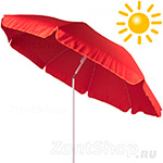 Зонтик от солнца Derby MALIBU 180 8638 Красный (купол-160см, стальная конструкция) LSF/SPF 40+