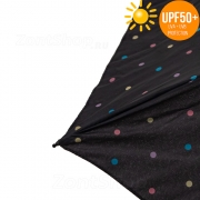 Зонт женский от солнца и дождя Fulton Aerolite L916 4244 (UPF 50+) Горох