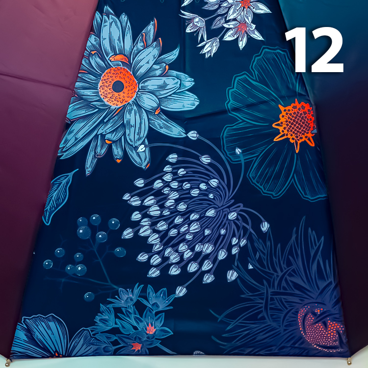 Зонт Три Слона L-3121 (C/25) 18752 Цветы, Коричневый