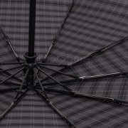 Семейный зонт с увеличенным куполом Три Слона M-6155 (17886) Клетка Серый
