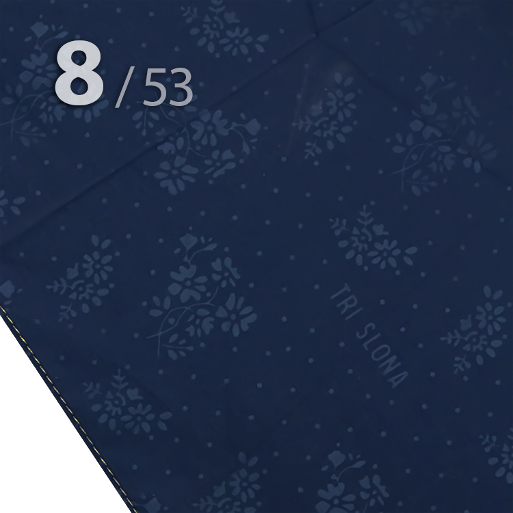 Зонт Три Слона L-4806 (F) 17906 Цветы Синий, компактный